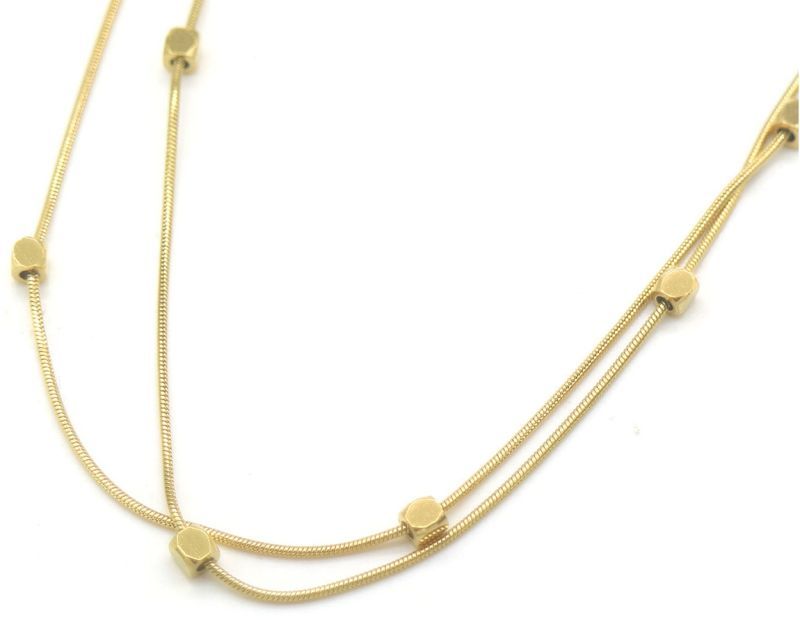 S. Steel Necklace Layered