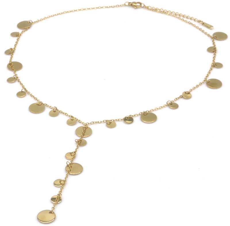 S. Steel Necklace Coins 40-45cm