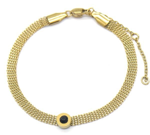 S. Steel Bracelet Crystal