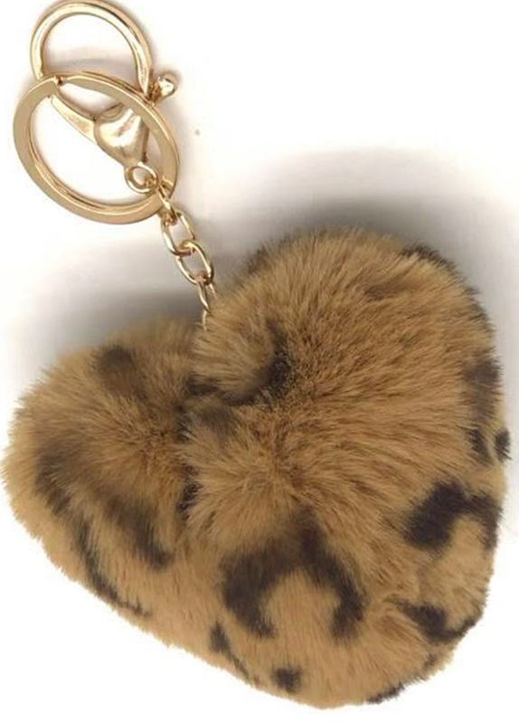 Fluffy Keychain 10cm Heart