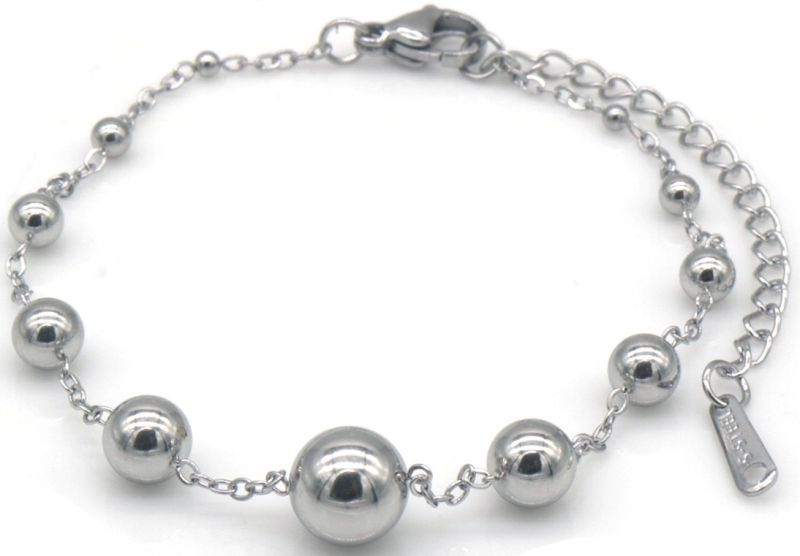 S. Steel Bracelet Balls 16-21cm