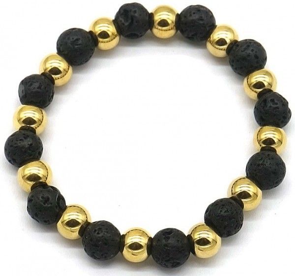 S. Steel Bracelet Elastic Volcanic
