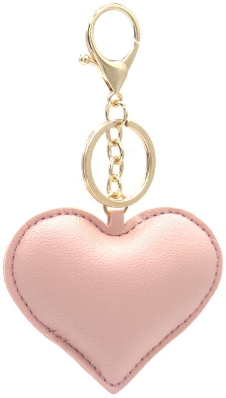 S-I6.1 KY2403-150-2 Keychain PU Heart 7.5cm Pink