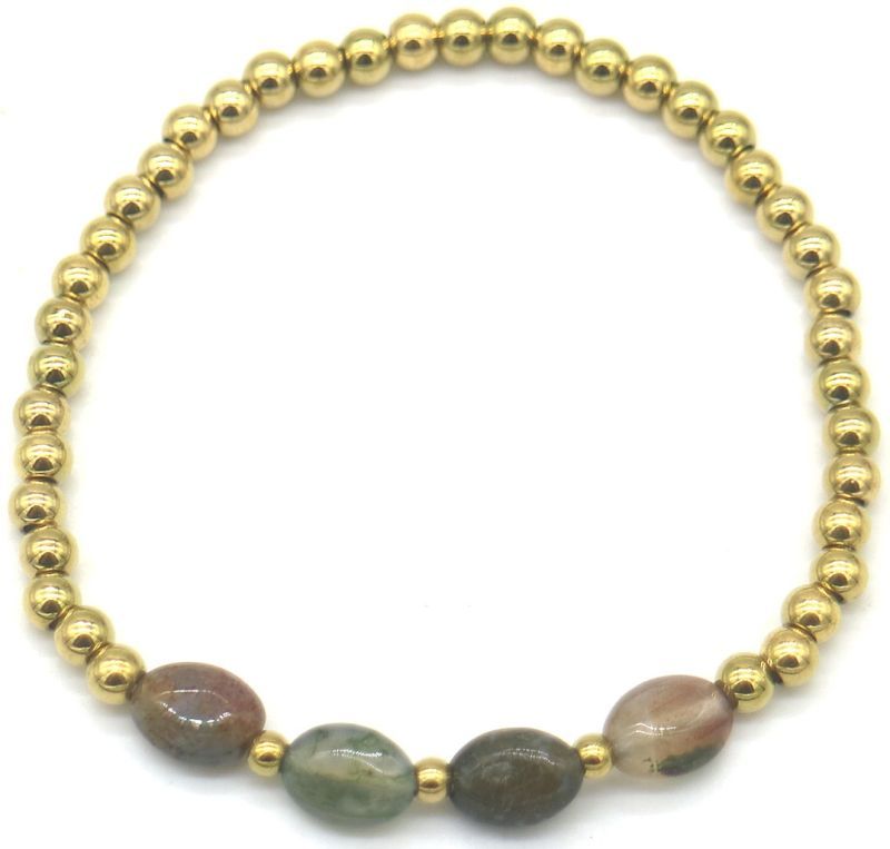 Steel Bracelet Stones