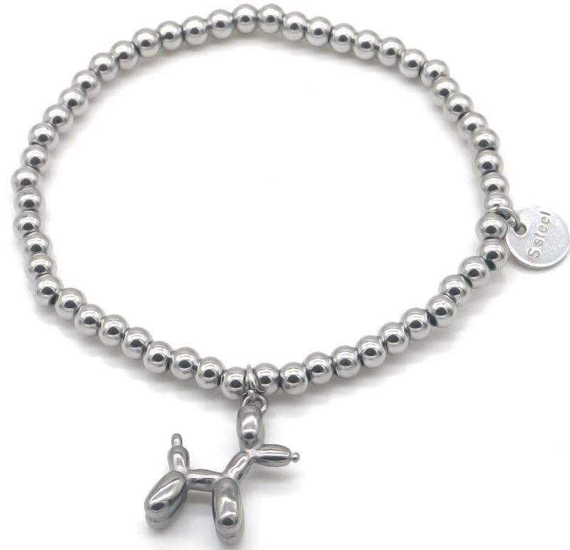 S. Steel Bracelet Dog