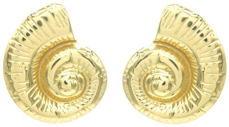 S. Steel Earrings Shell 3cm