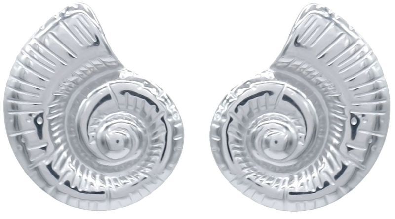 Steel Earrings Shell 3cm