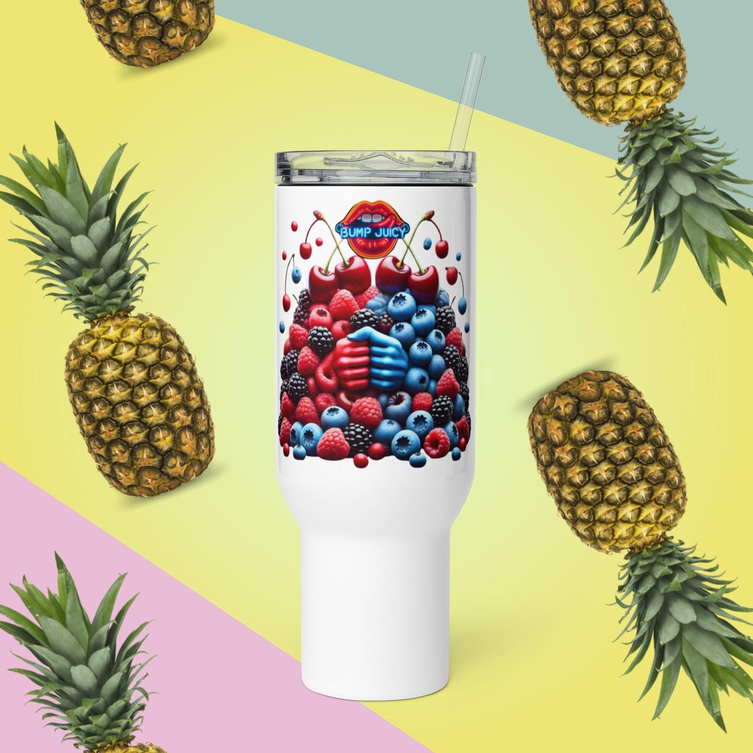 Clash of Flavors Travel mug with a handle