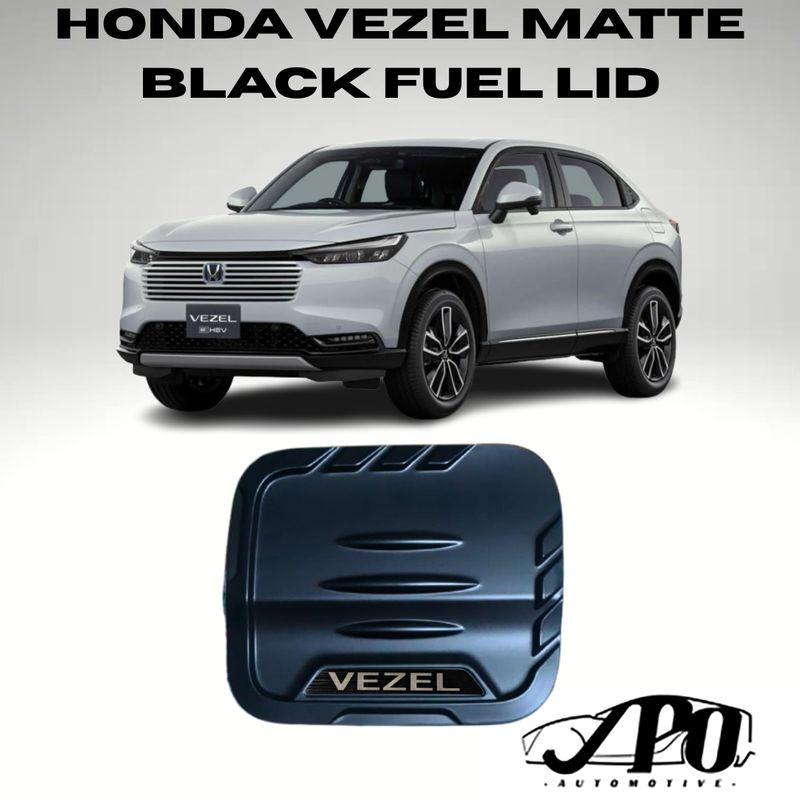 Honda Vezel RV5 Gas Lid- Matte Black