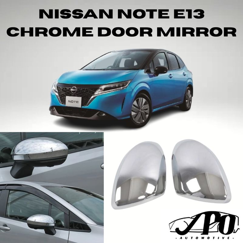 Nissan Note E13 Chrome Door Mirror pair