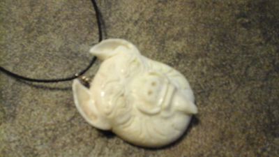 Moose Antler Carvings (Pig Head) Hand Carved in USA