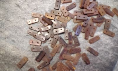 Buffalo Horn Bead Spacer Beads 2 Hole Dyed Honey Color For 24 That Are 5/8&quot; Size