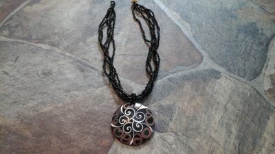 Nautilus Necklace (Cinnamon Wood)
