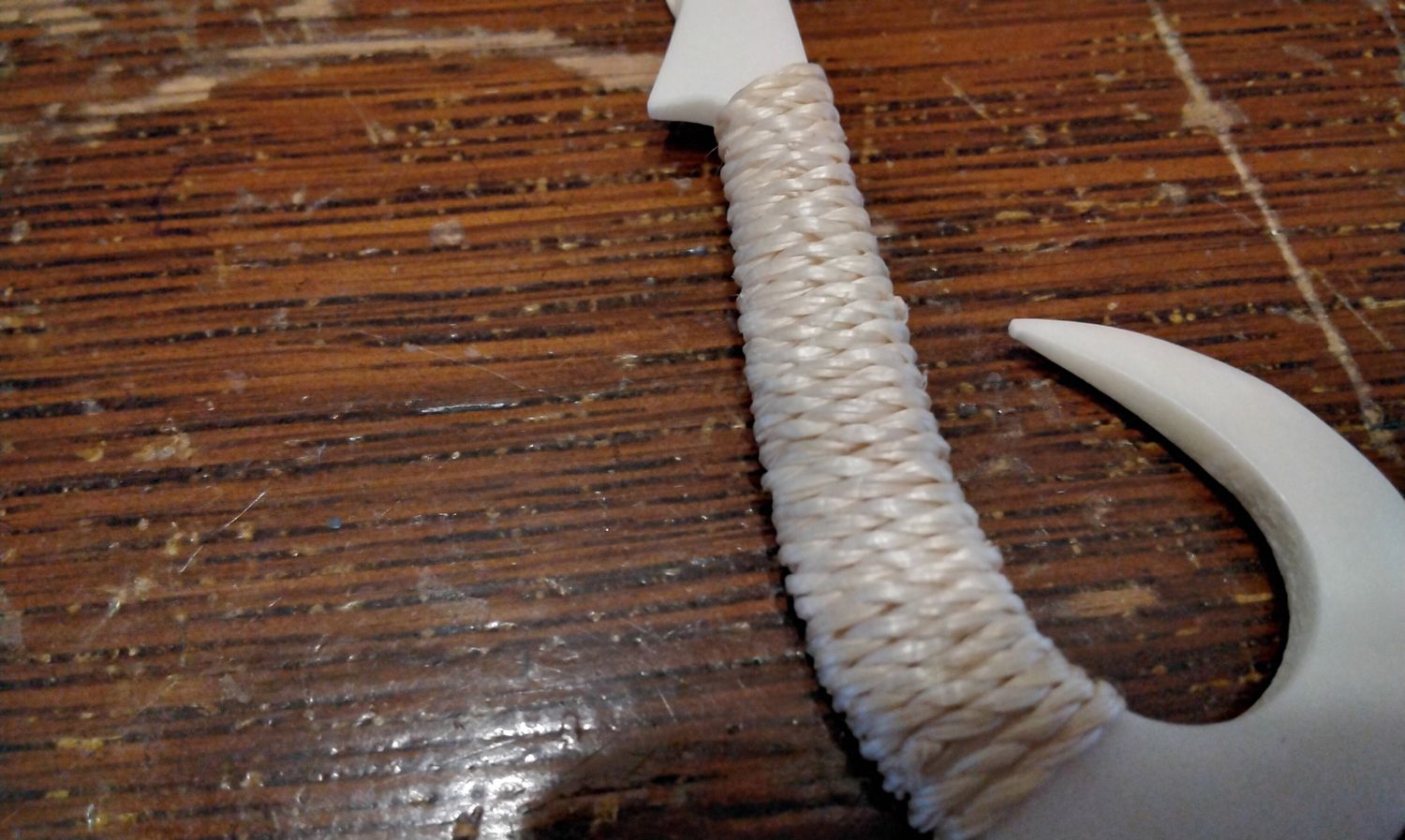 Buffalo Bone Fish Hook Carved out of Buffalo Bone For 1 Made into a Necklace