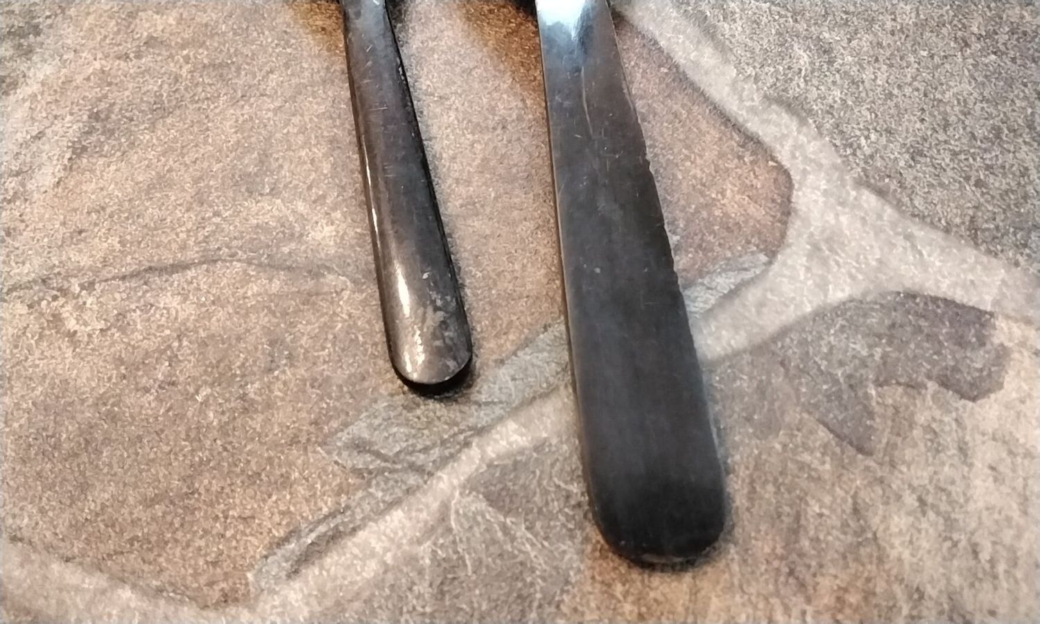 Buffalo Horn Spoons For 1 Tablespoon And 1 Teaspoon