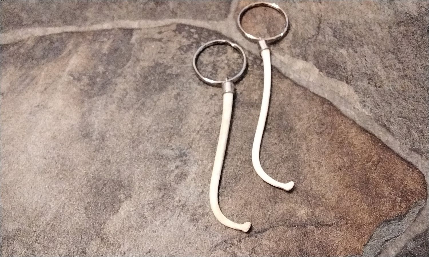 Coon Dick Keychain Raccoon Baculum Bone For 1 Large Lot# Fancy Made In USA