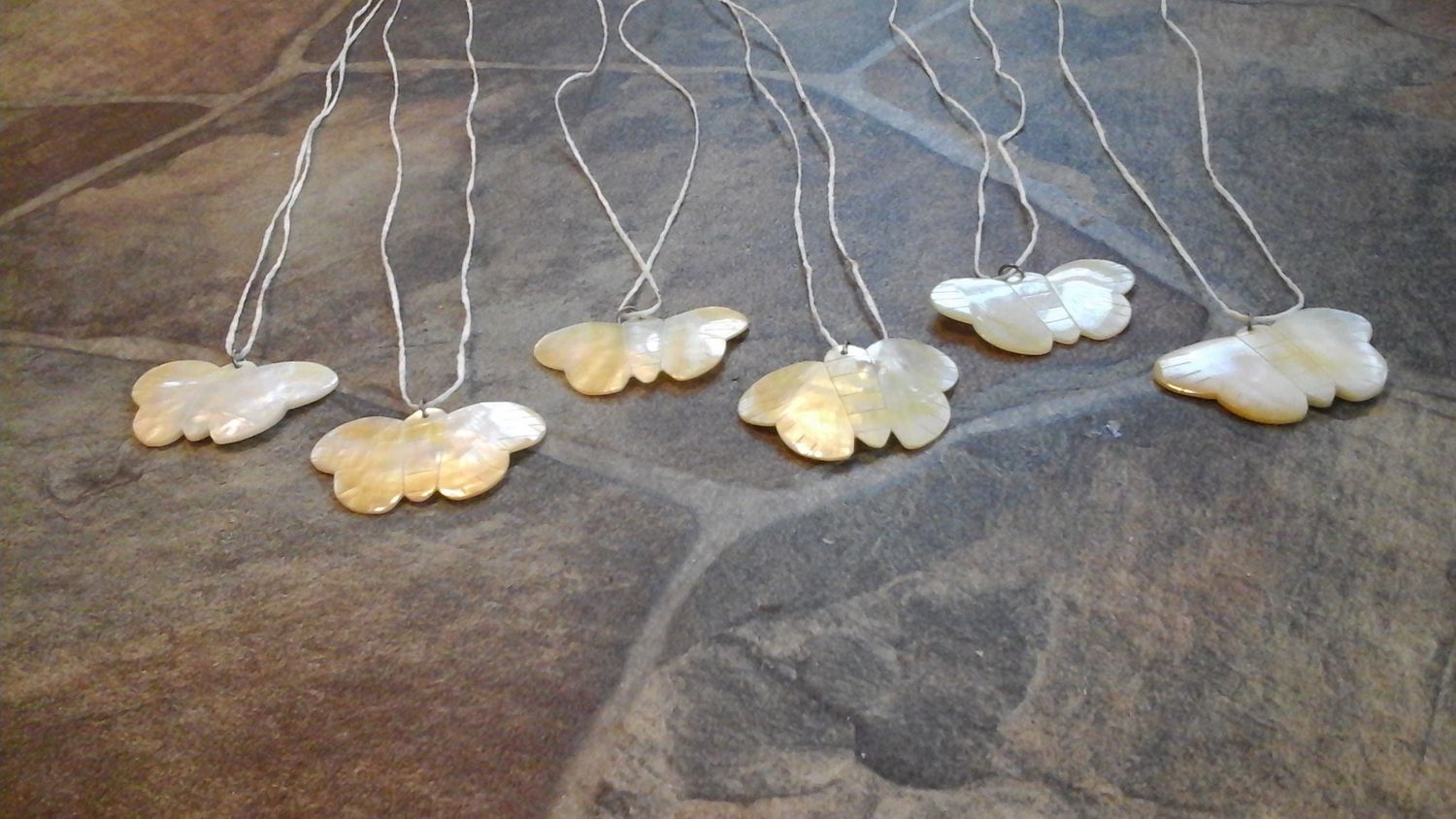 Butterfly Pendant Necklace mother of pearl for 1