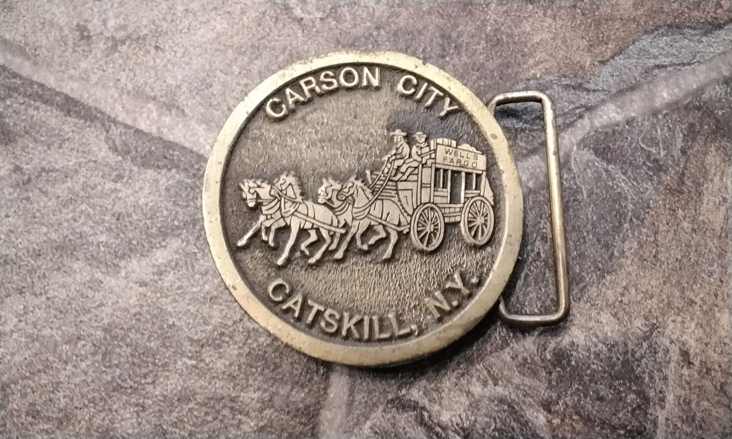 Carson City Catskill, N.Y. Belt Buckle