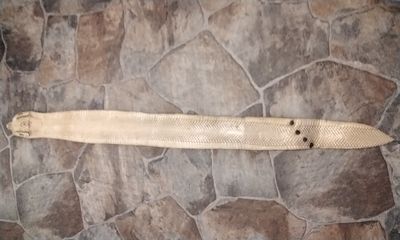 Cobra Snakeskin Belt. Wrap Around To Be Worn Over Your Outfit. Handmade One Of A Kind Fits 38&quot; - 40&quot; Waist Size