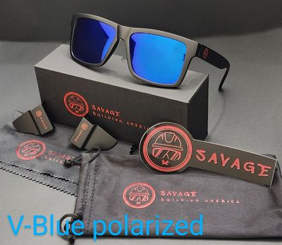 V-Black Frame - Blue Polarized  Z87.1