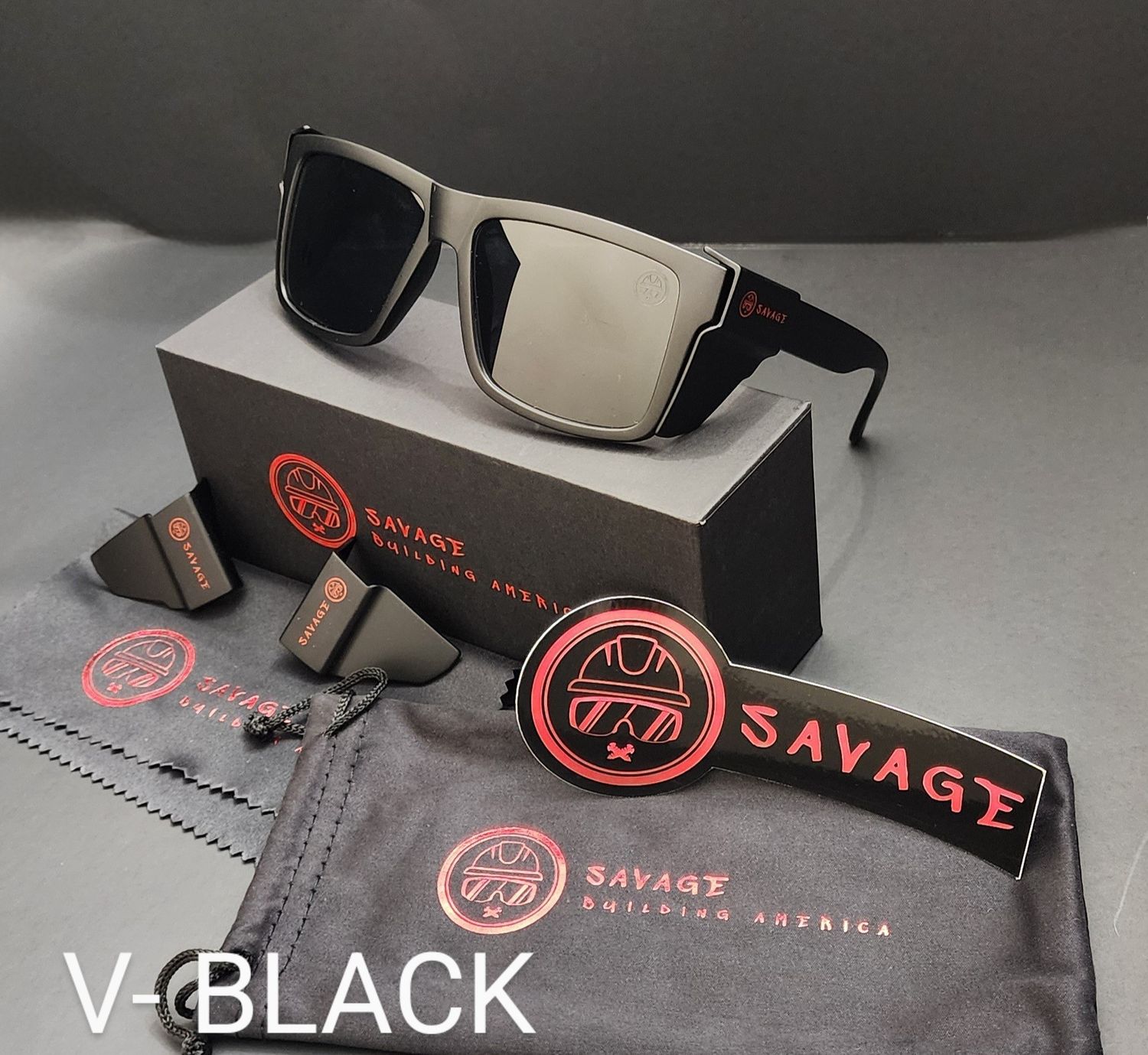 V-Black Frame - Black polarized  Z87.1