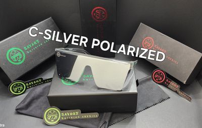 C-CLEAR FRAME - SILVER POLARIZED  Z87.1