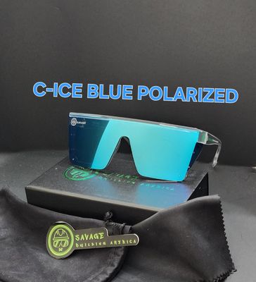 C-CLEAR FRAME - ICE BLUE POLARIZED  Z87.1
