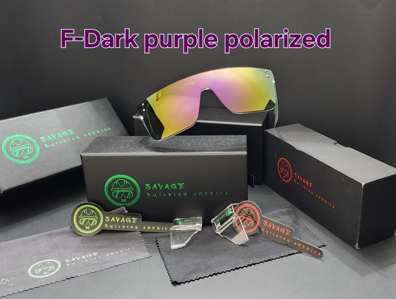 F-Clear Frema -Dark purple polarized Z87.1