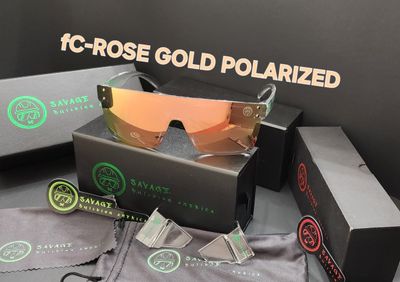 F-Clear Frame - Rose Gold polarized  Z87.1