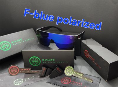 F-Black Frame - Blue Polarized  Z87.1