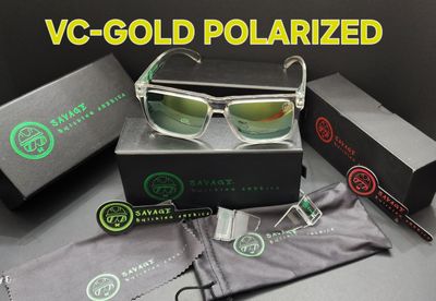V-Clear Frame - gold polarized  Z87.1