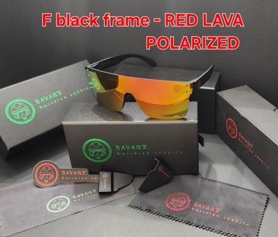 F-Black Frame - Red Lava Polarized  Z87.1