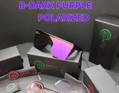 B-BLACK FRAME -DARK PURPLE POLARIZED Z87.1
