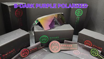 C-CLEAR FRAME DARK PURPLE POLARIZE Z87.1