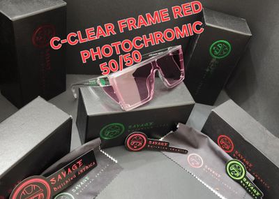 C-CLEAR FRAME - RED PHOTOCHROMIC 50/50 Z87.1