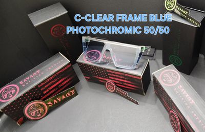 C-CLEAR FRAME BLUE PHOTOCHROMIC 50/50 Z87.1