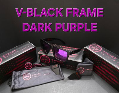 V-Black Frame - Dark Purple polarized Z87.1