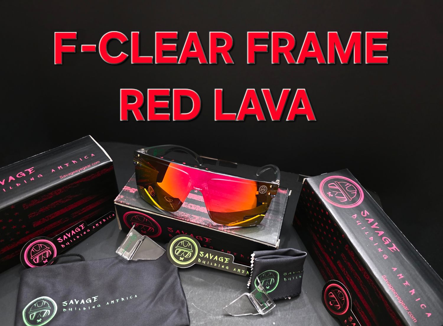 F-Clear Frame - Red Lava Polarized z87.1