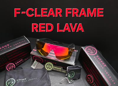 F-Clear Frame - Red Lava Polarized z87.1