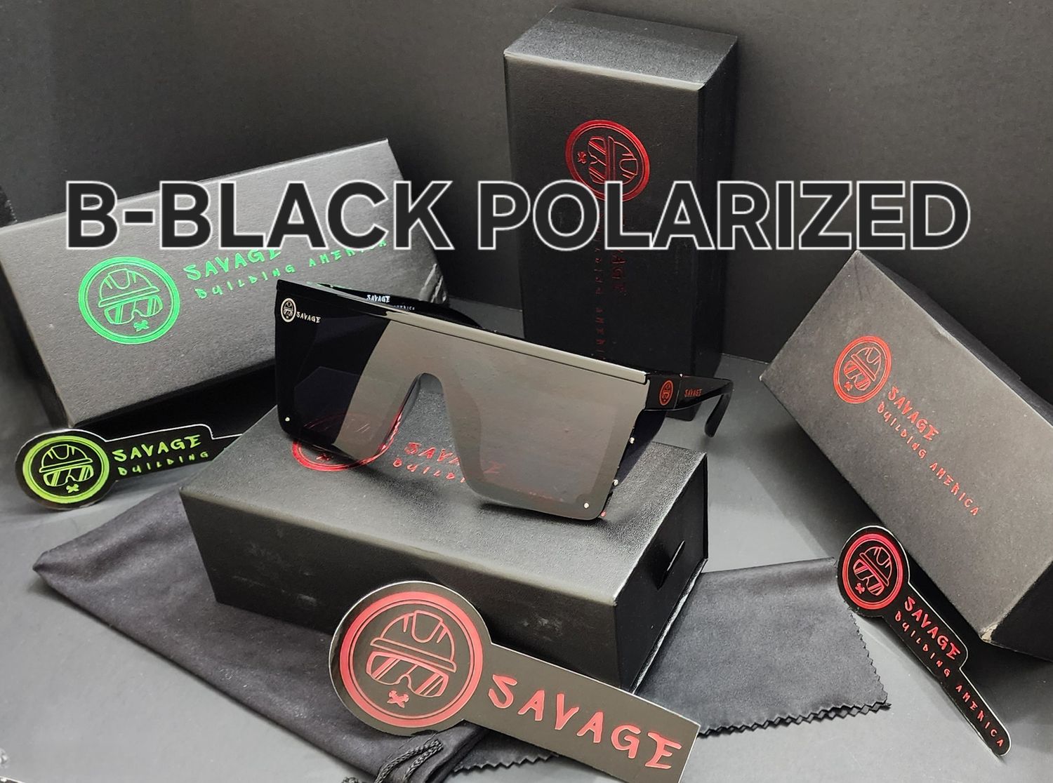 B-BLACK FRAME- BLACK POLARIZED  Z87.1