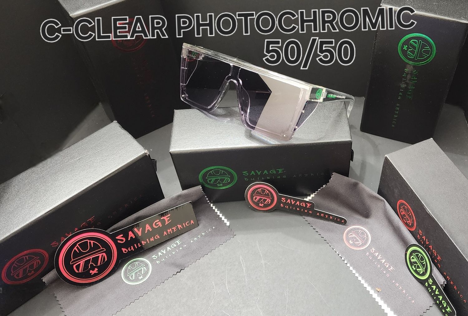 C-CLEAR FRAME PHOTOCHROMIC 50/50 Z87.1