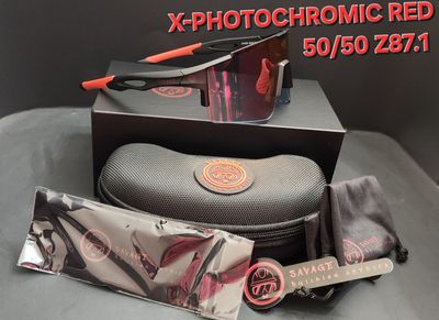 X-BLACK FRAME PHOTOCHROMIC RED 50/50 Z87.1