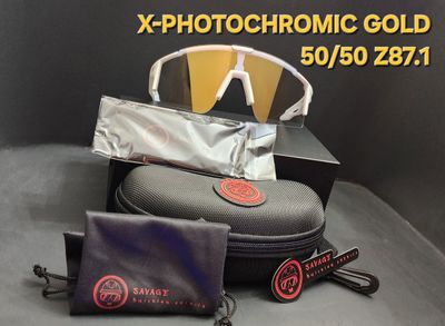 X-WHITE FRAME PHOTOCHROMIC GOLD 50/50 Z87.1