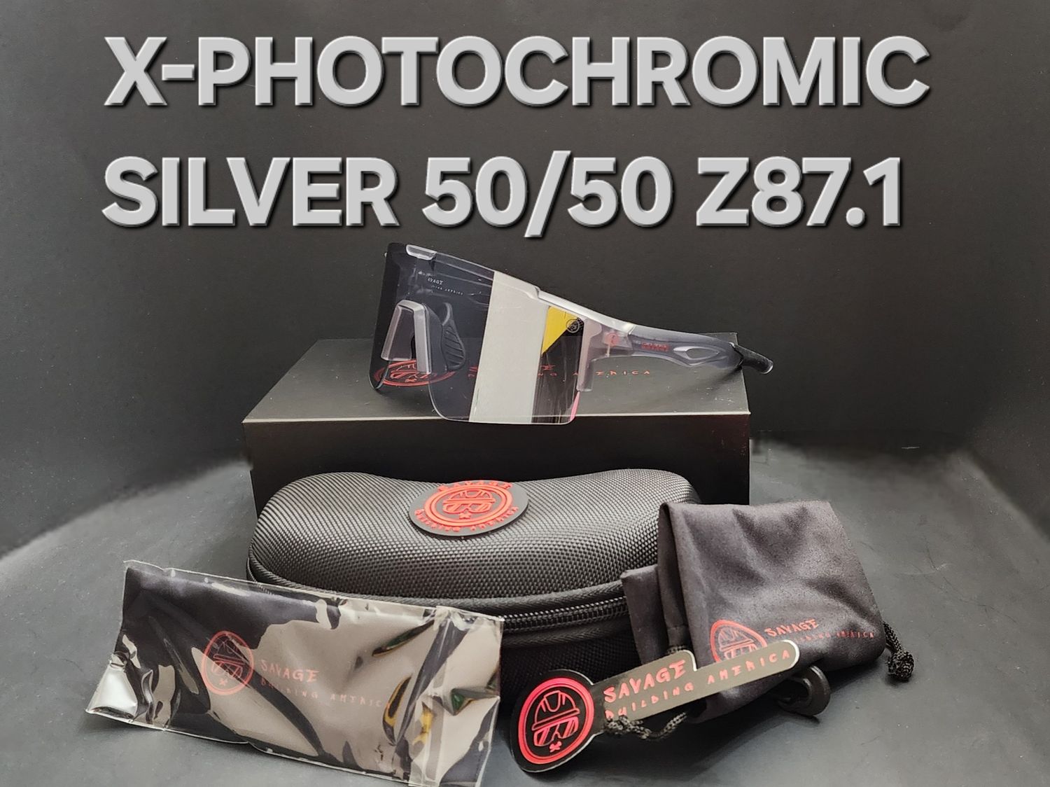 X- PHOTOCHROMIC SILVER 50/50 Z87.1