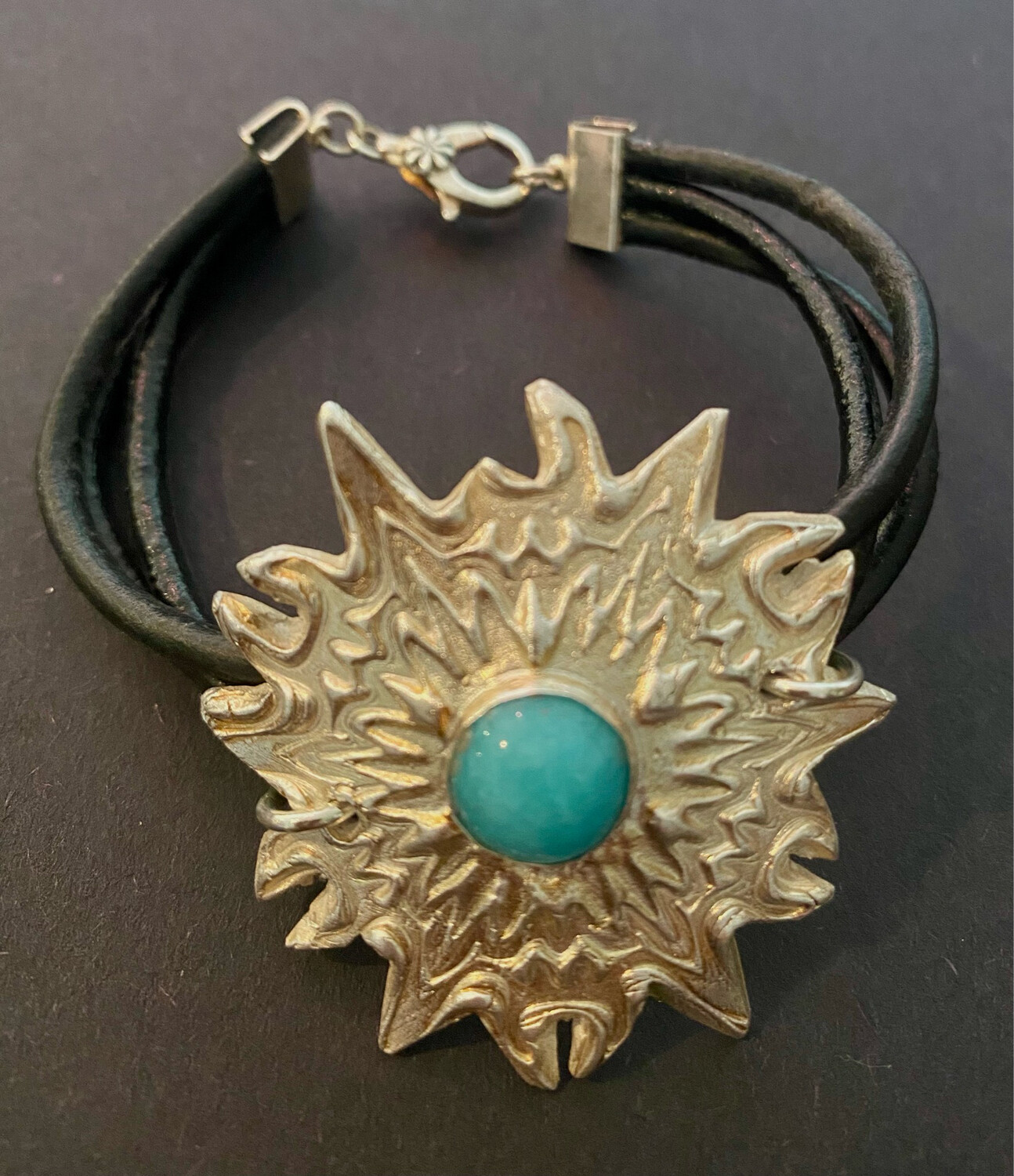 Silber 999 Amulett mit Türkis