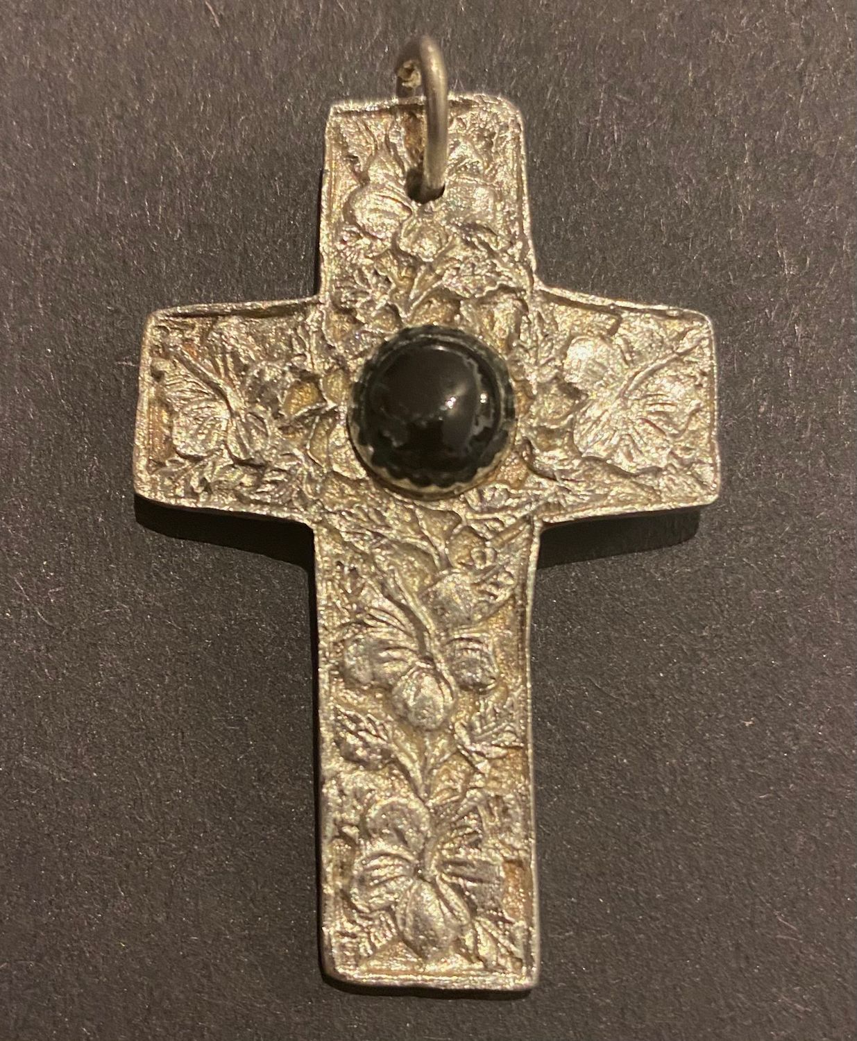 Anhänger Blumen &amp; Onyx