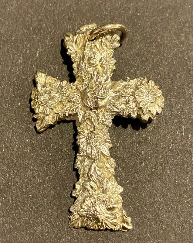 Anhänger Kreuz Edelweiss