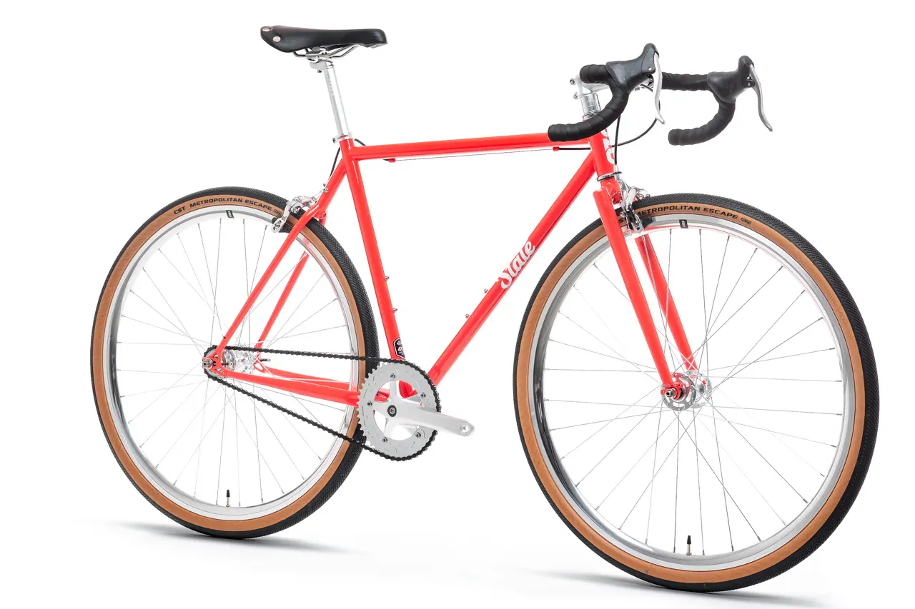 State Bicycle 4130 Single Speed Tropical Red