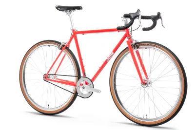 State Bicycle 4130 Single Speed Tropical Red