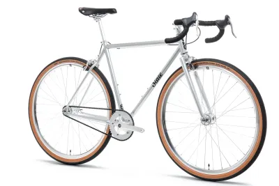 State Bicycle 4130 Single Speed  Satin Silver